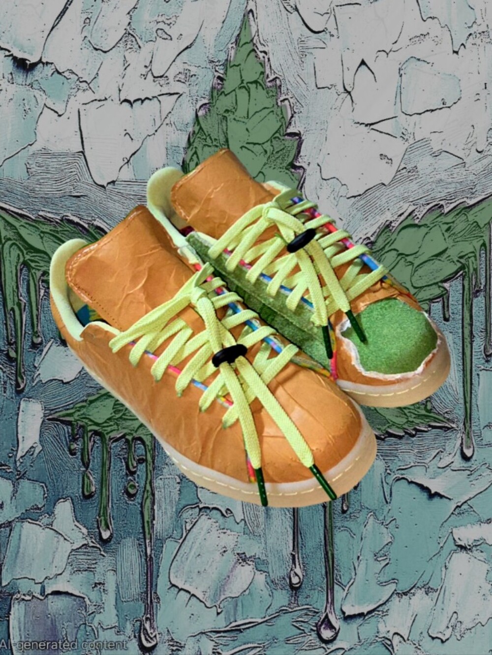 adidas Campus 80s Crop Croptober 4/20 Tear Away Green Suede H03540 Men's 9.5